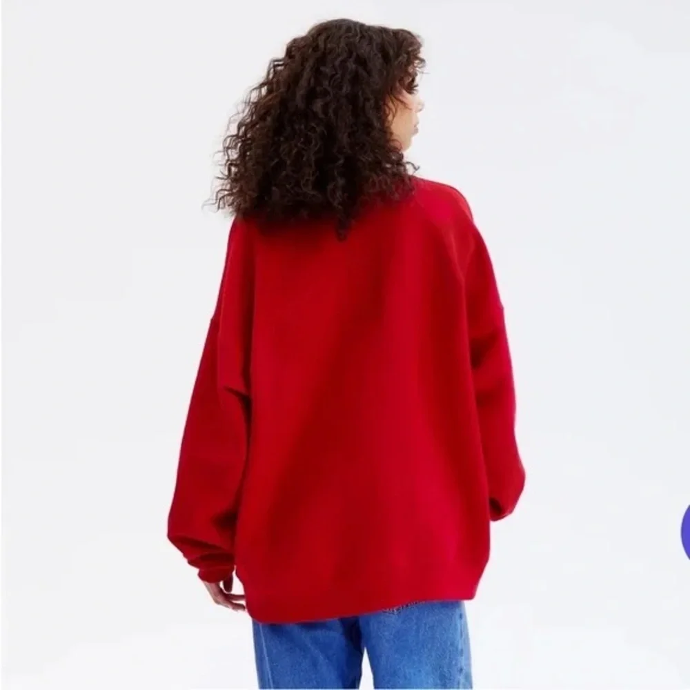 The Bar Varsity Sweatshirt in Ruby Red, L - Picture 2 of 10